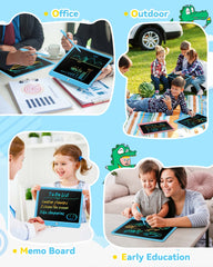 KOKODI eye-friendly doodling option reduces wall mess during play.