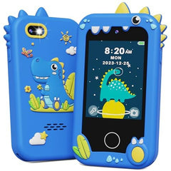 KOKODI Kids Phone Blue Dinosaur front view for learning through play