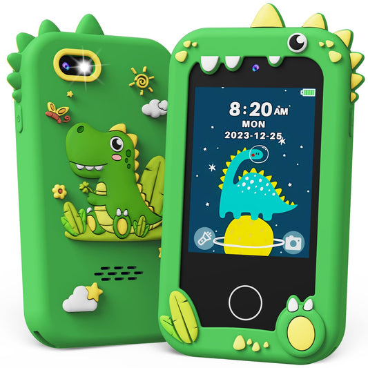 KOKODI Kids Phone Green front view for easy learning and play on the go