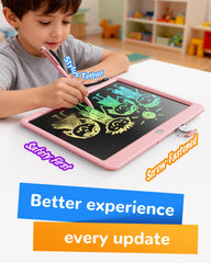 KOKODI 12-inch color screen shows vibrant lines for practice