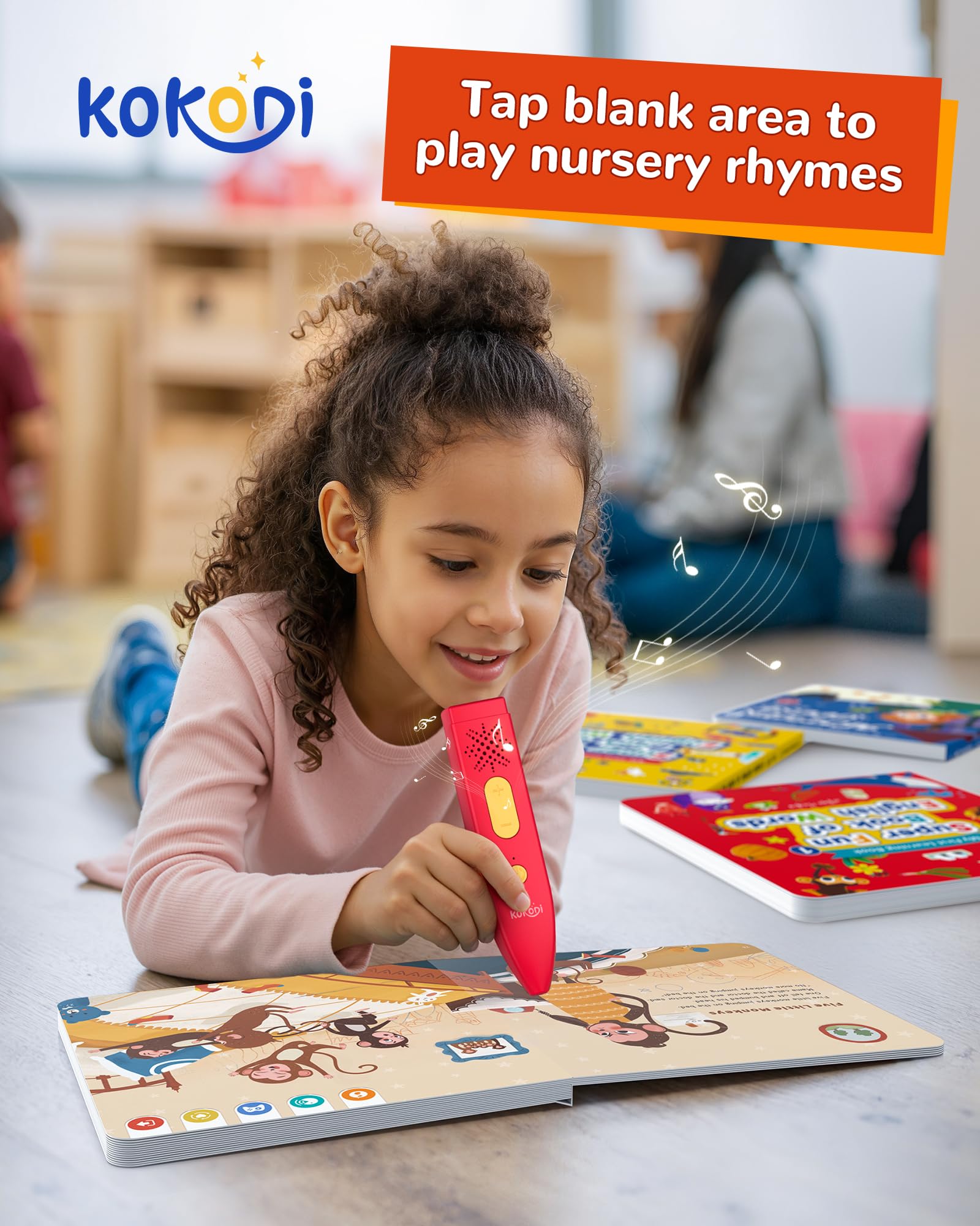 KOKODI portable reading set fits in a bag for learning anywhere.