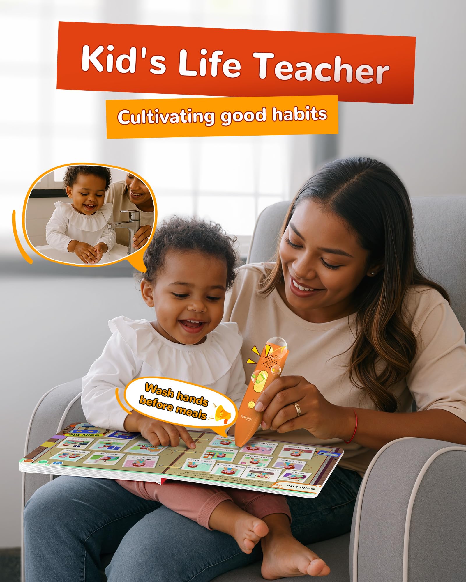 KOKODI Kid-friendly Rounded Edges promote safe handling during activities