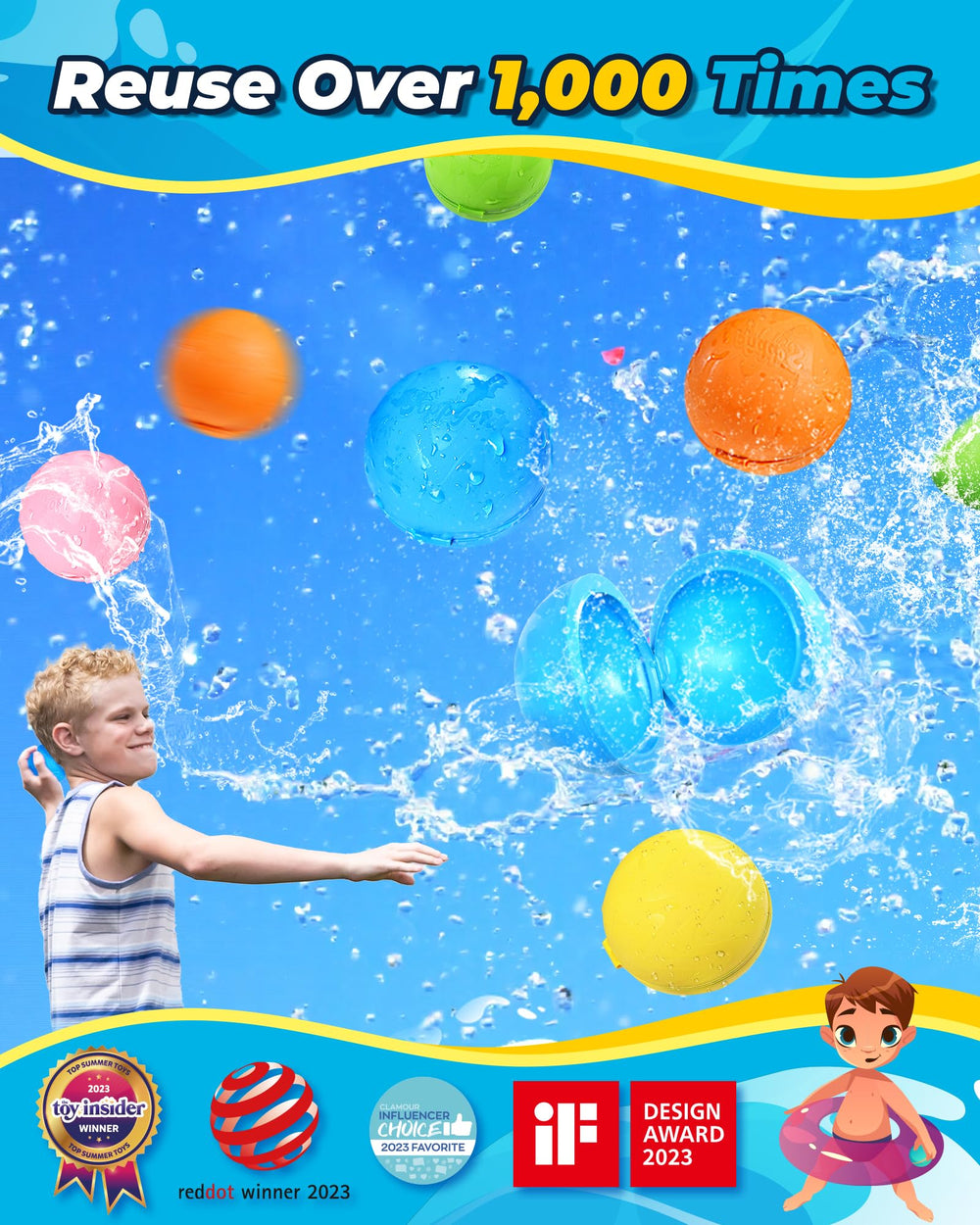 KOKODI SOPPYCID reusable silicone balloons highlight durable, eco-friendly summer fun for kids.