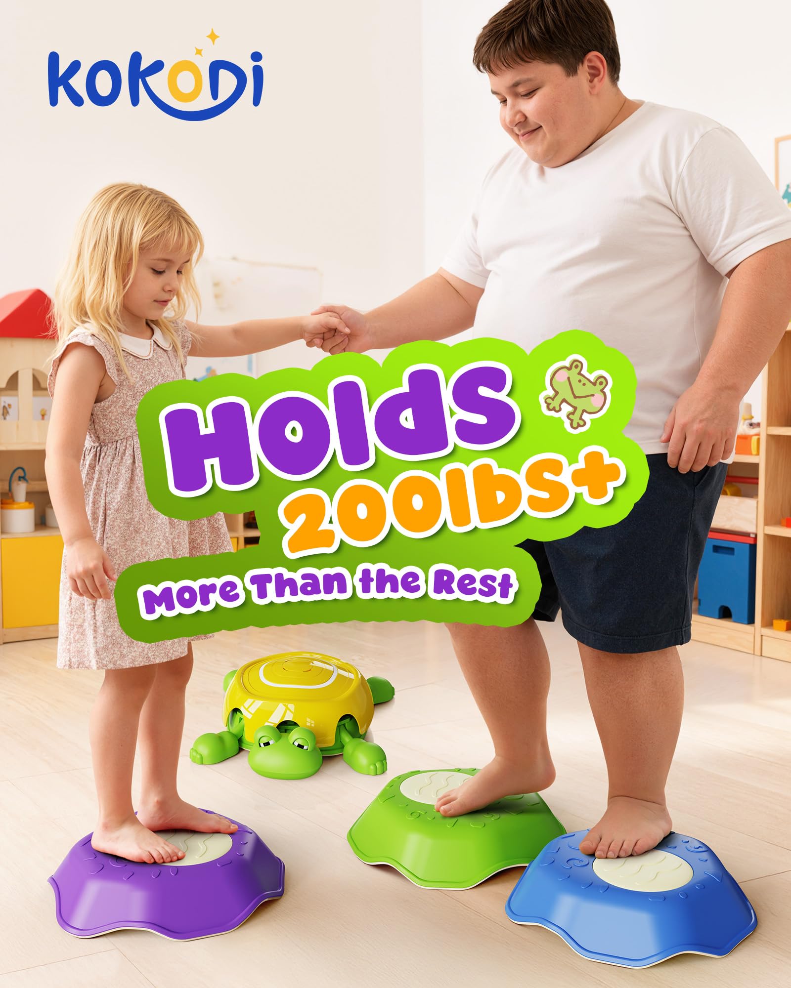KOKODI stepping stones anti-slip base for safer setup