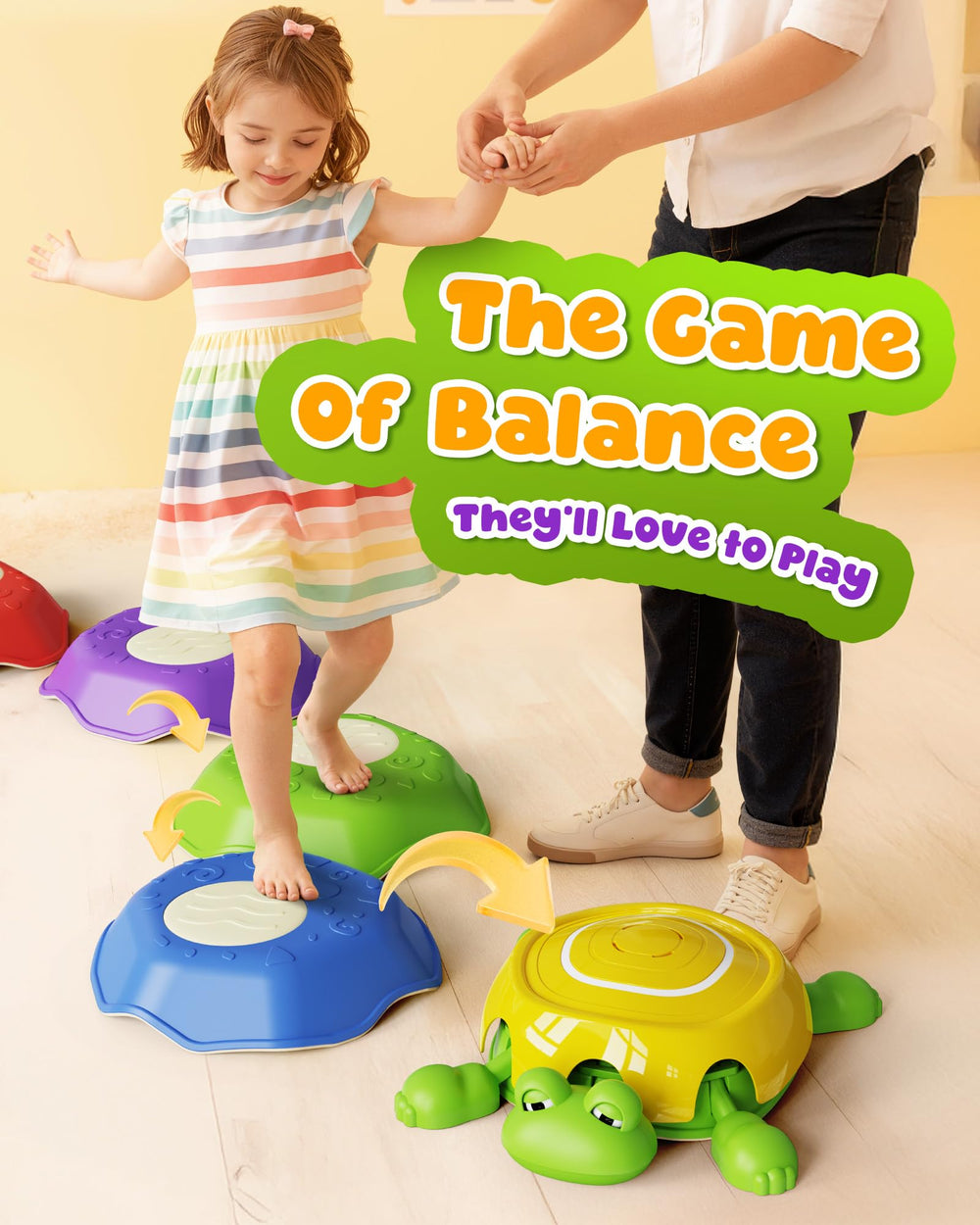 KOKODI stepping stones durable high-impact landing zones for kids
