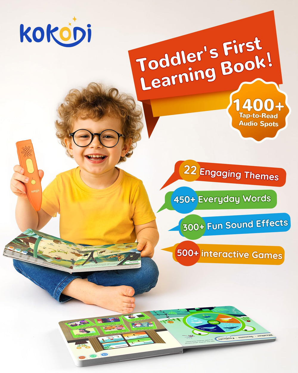 KOKODI Reading Pen Recording Function highlights create personalized audio messages for kids