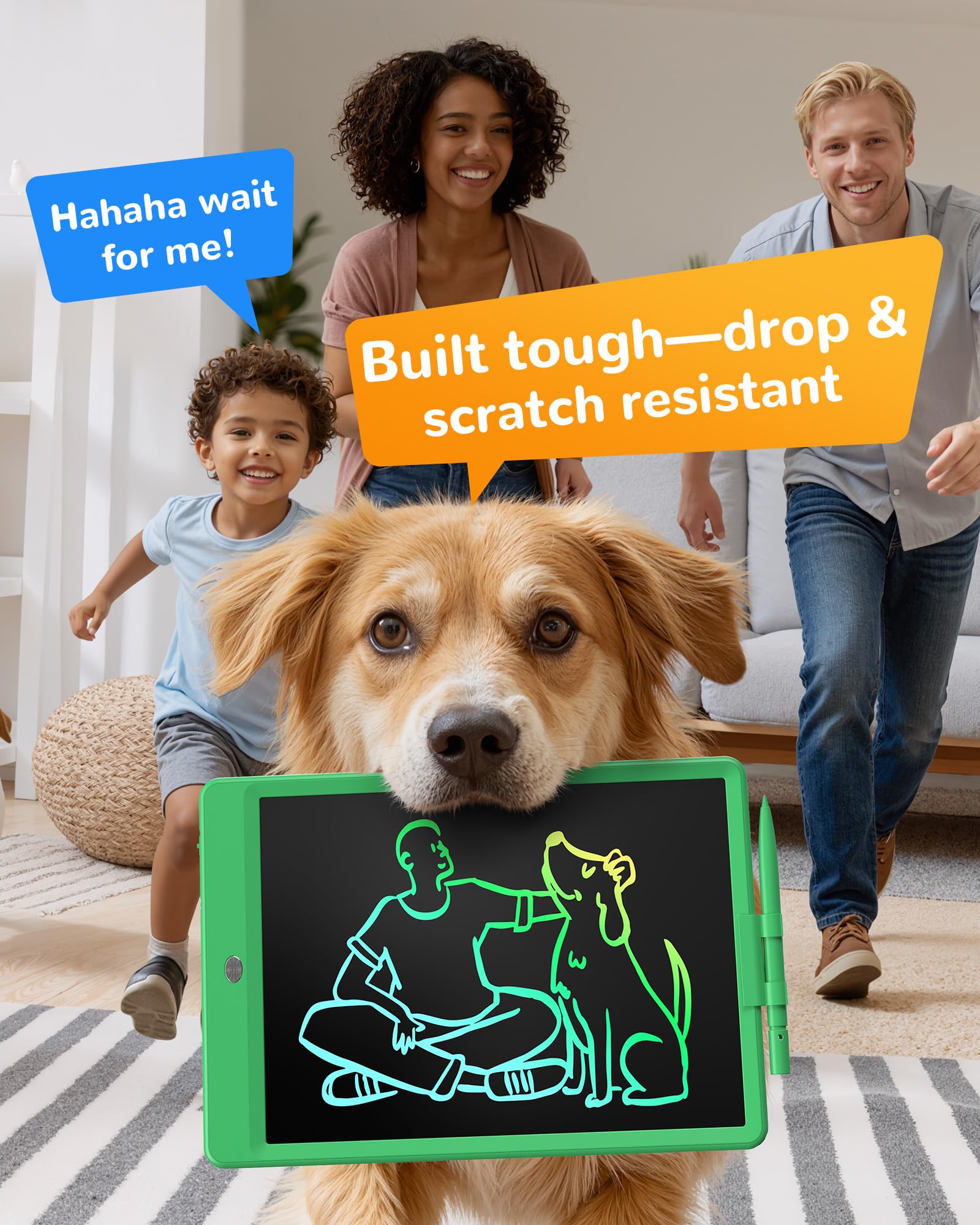 KOKODI travel-friendly doodle board fits in bags and car seats