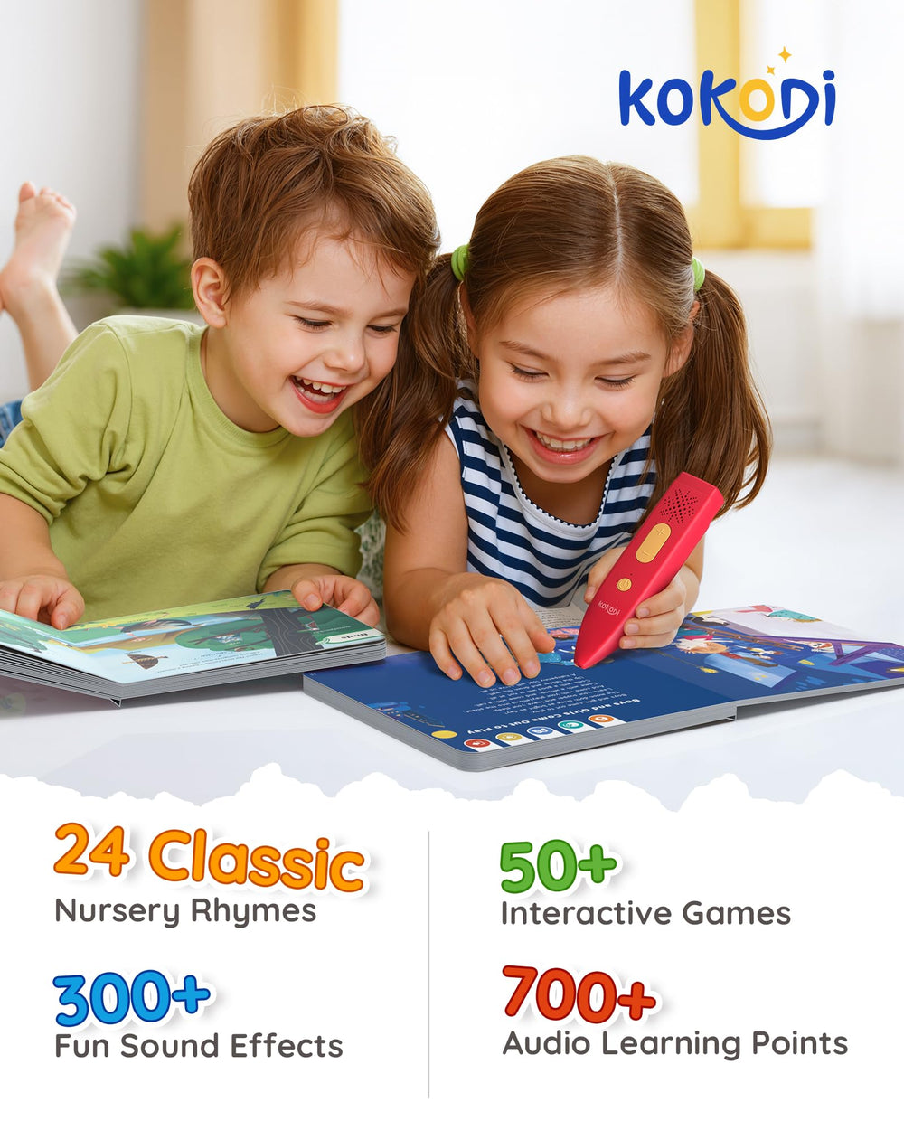 KOKODI travel-friendly educational toy ready for car trips and adventures.