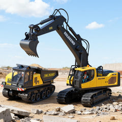 kolegend rc excavator toy joystick controller highlights easy-to-use controls and responsive performance.