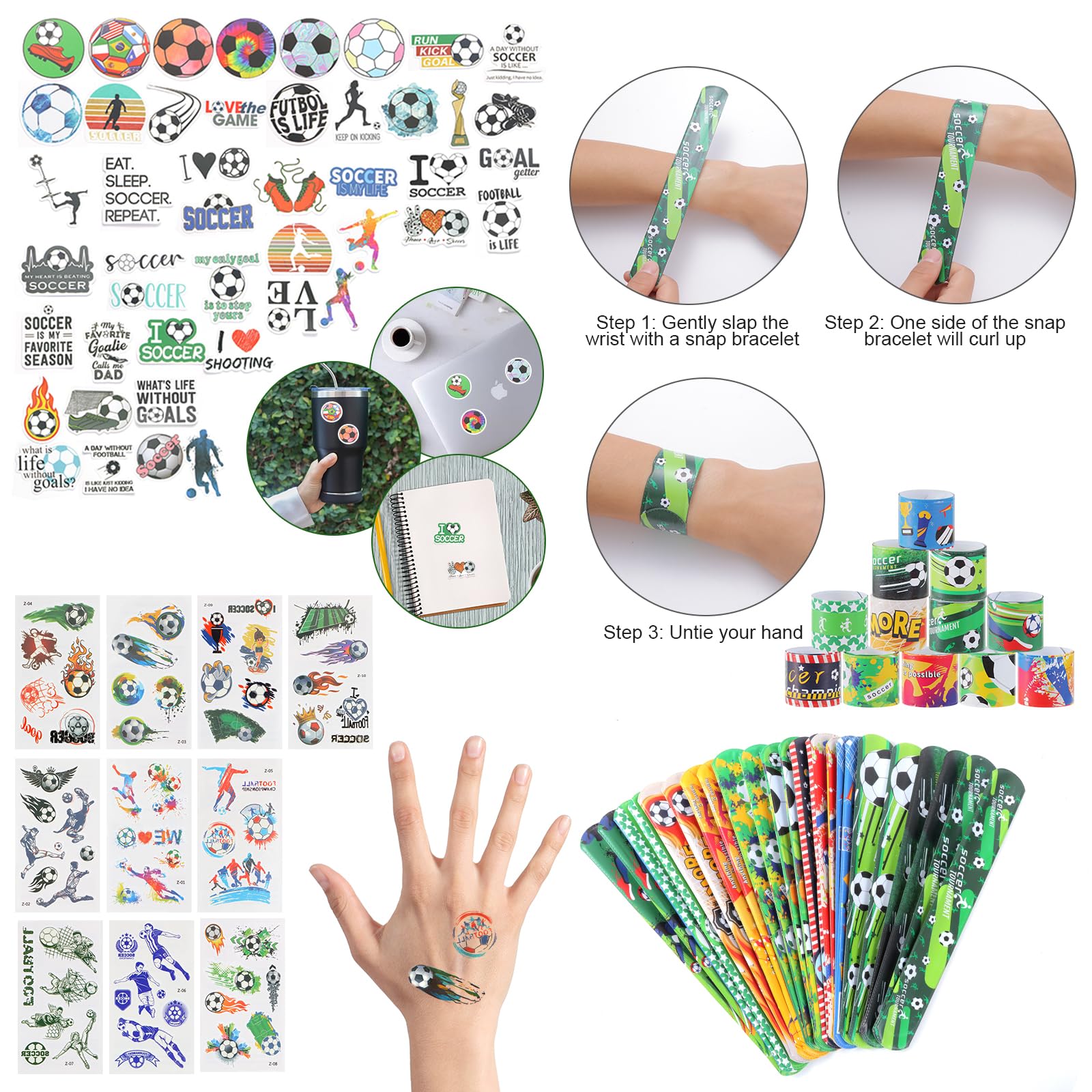 Kolewo4ever soccer keychain and bracelet fit backpacks securely.