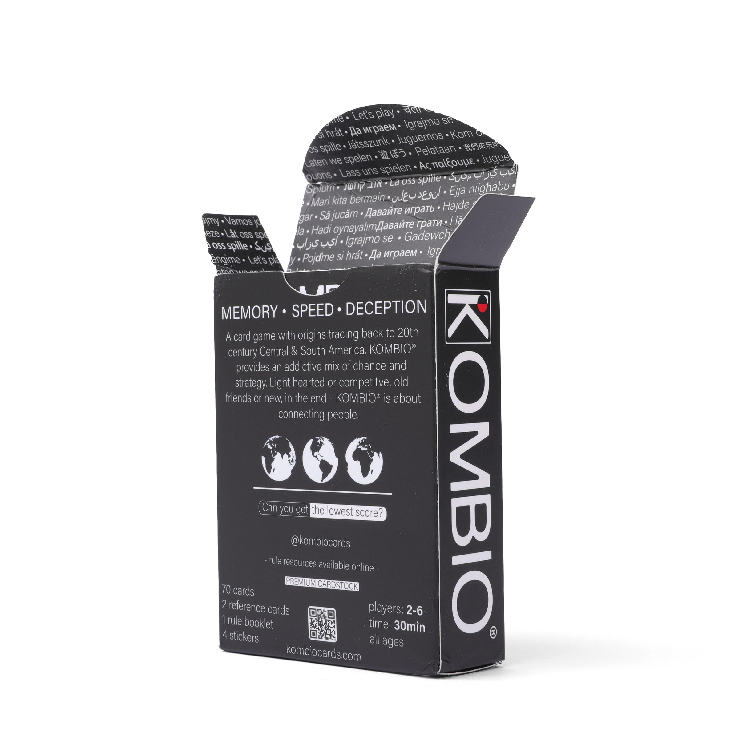 KOMBIO stickers included for customization and gifting appeal.