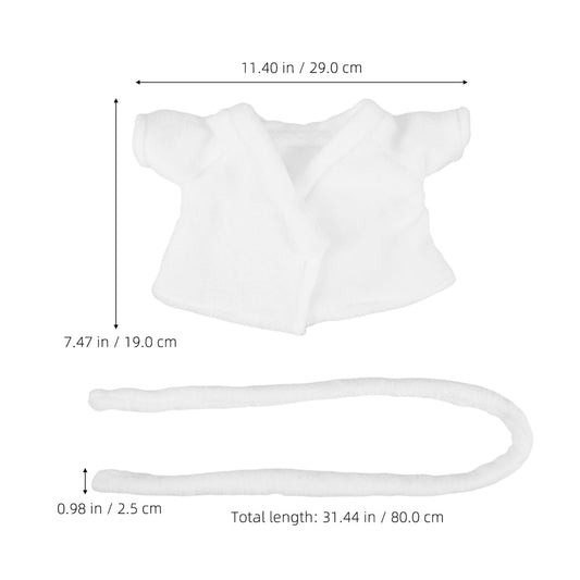 KOMBIUDA dollhouse bathroom-prop clothes set for durable dress-up sessions.