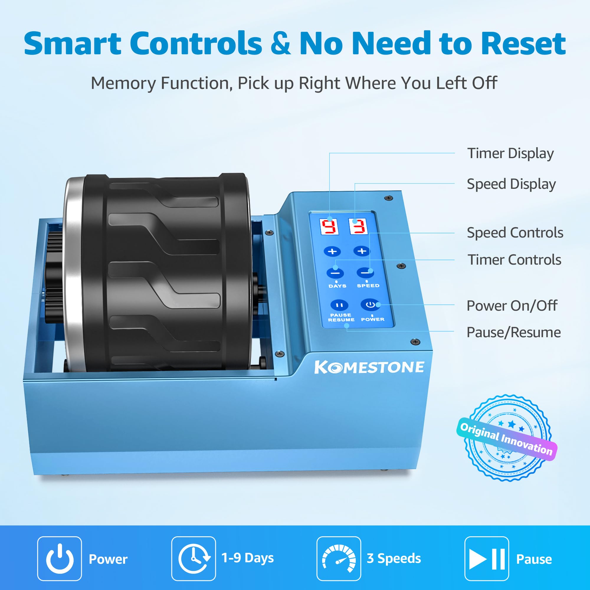 KomeStone complete accessory kit includes everything needed to start polishing right away.