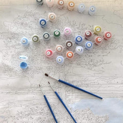 KOMI quick-dry acrylic paints support fast, vibrant results