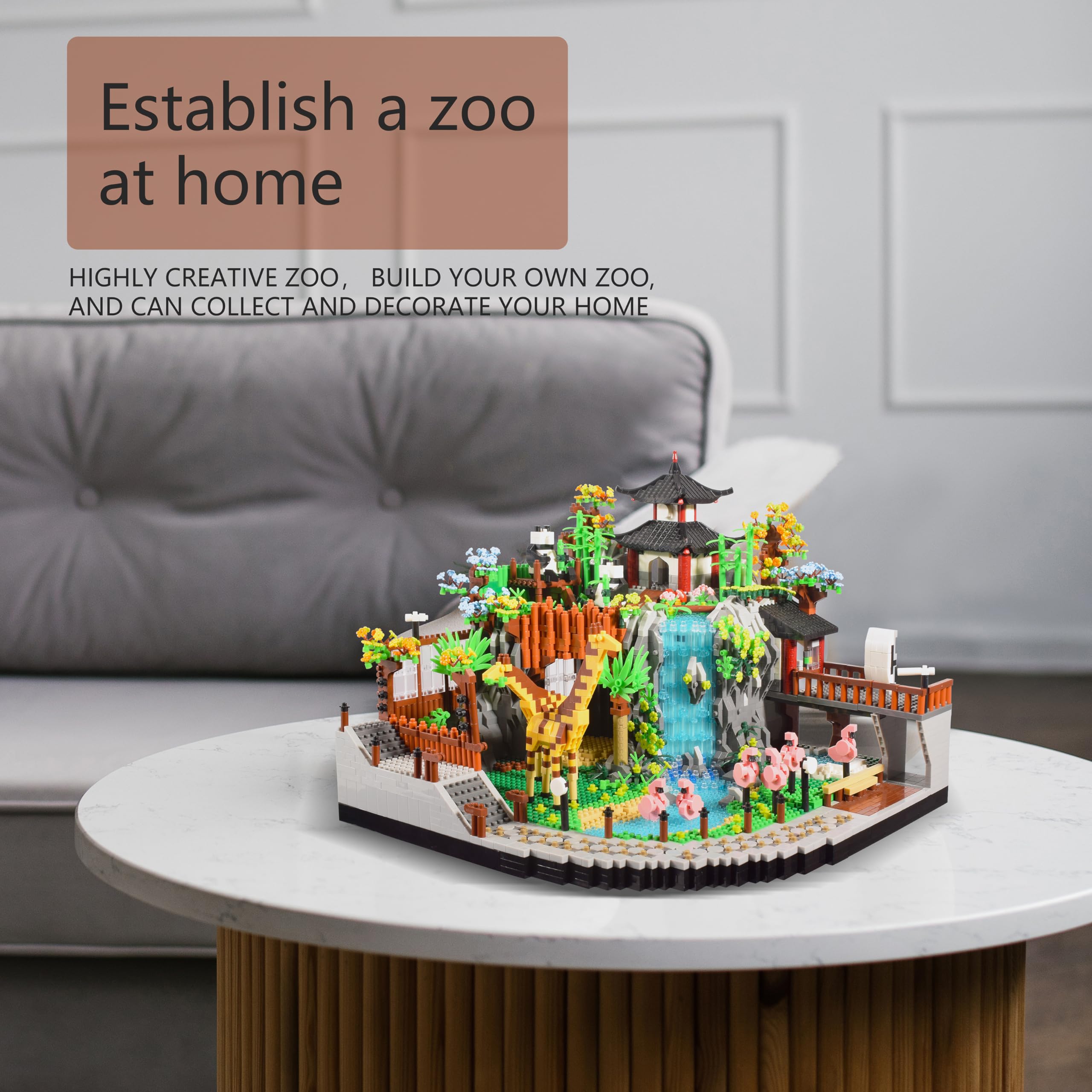 Komvoor blocks connect tightly for a sturdy, lasting display