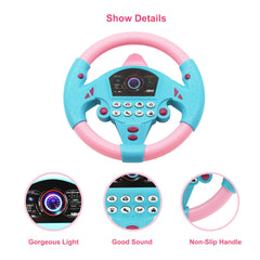 KONALITY steering wheel toy made of durable plastic with a smooth finish for safe hands.