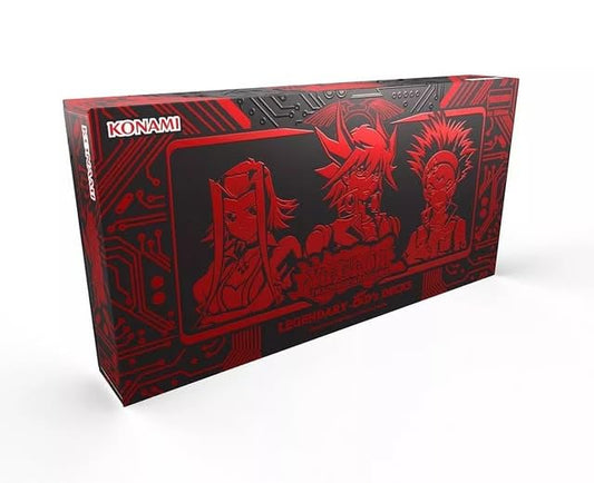 Konami Yu-Gi-Oh! Legendary 5D's Decks Collector's Set cover showing three complete decks for ready-to-play duels