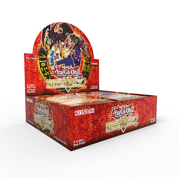 Konami Yu-Gi-Oh! 2025 Retro Pack 2 booster box front view for nostalgic collection