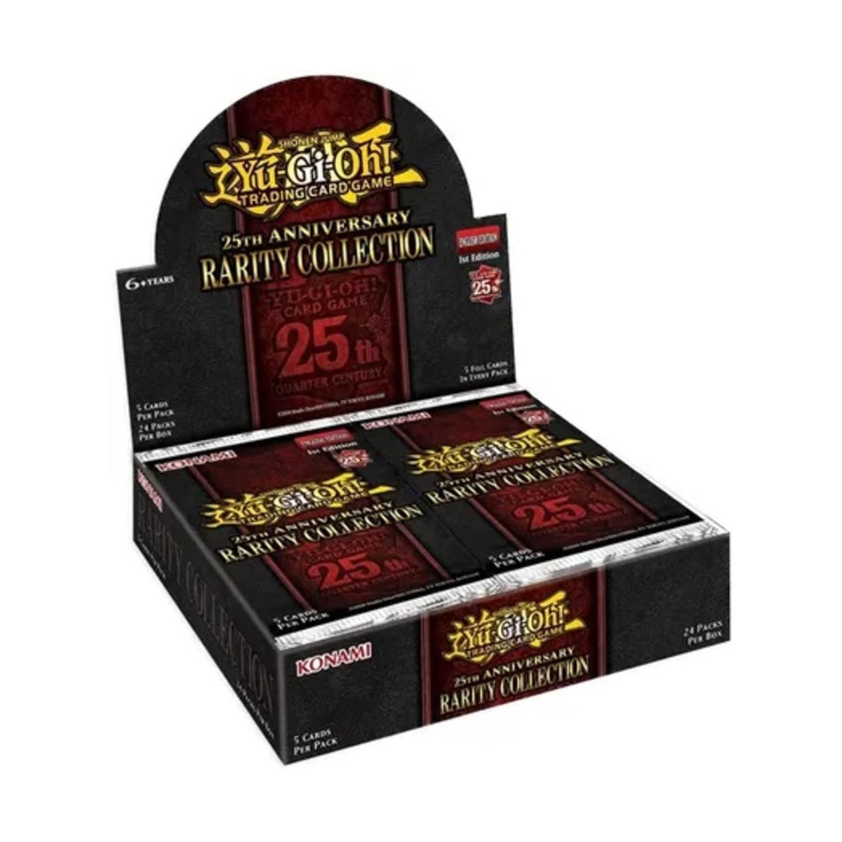 Konami Yu-Gi-Oh! 25th Anniversary Rarity Collection booster box front view for collectors
