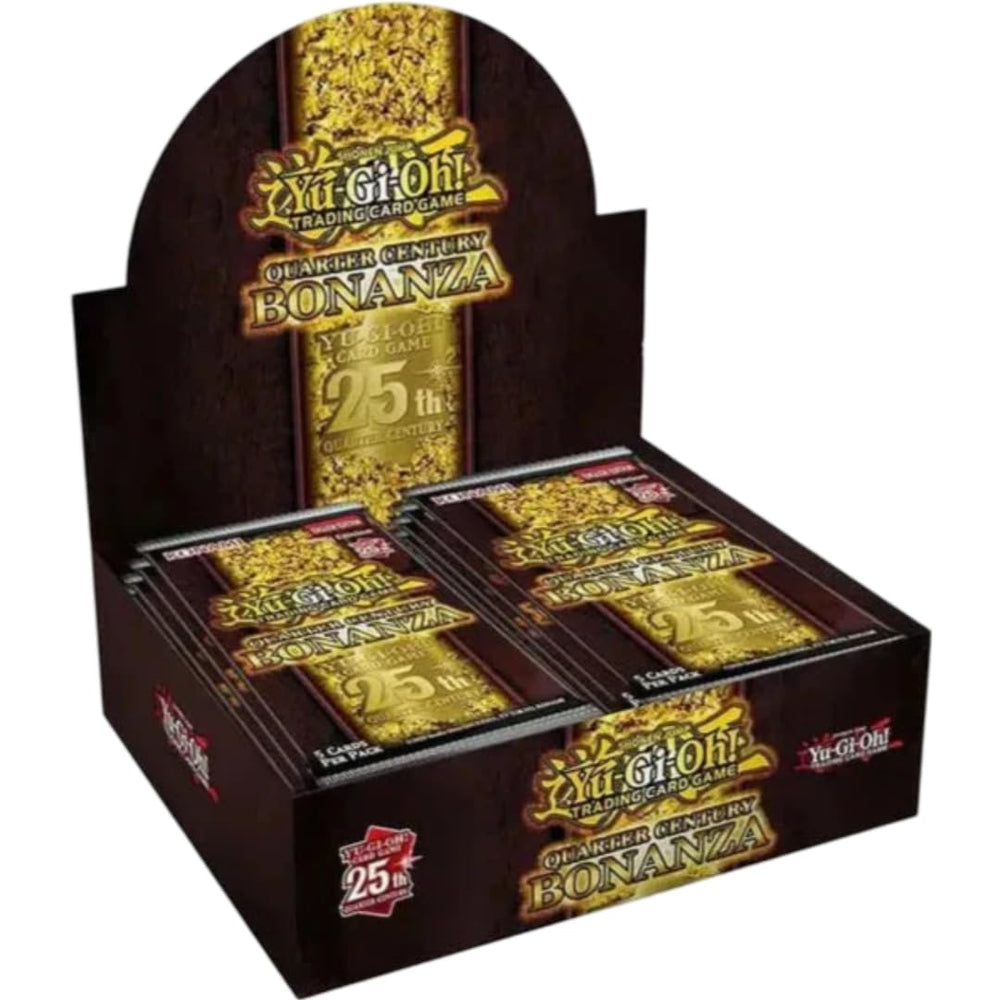 Konami Yu-Gi-Oh Quarter Century Bonanza booster box front view ideal for display and collection