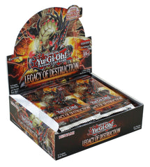 Konami Yu-Gi-Oh booster box Legacy of Destruction fuels exciting duels and collection opportunities.
