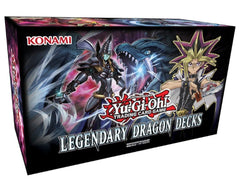 Konami Yu-Gi-Oh Legendary Dragon Decks Box cover, ideal for collectors and casual duels.