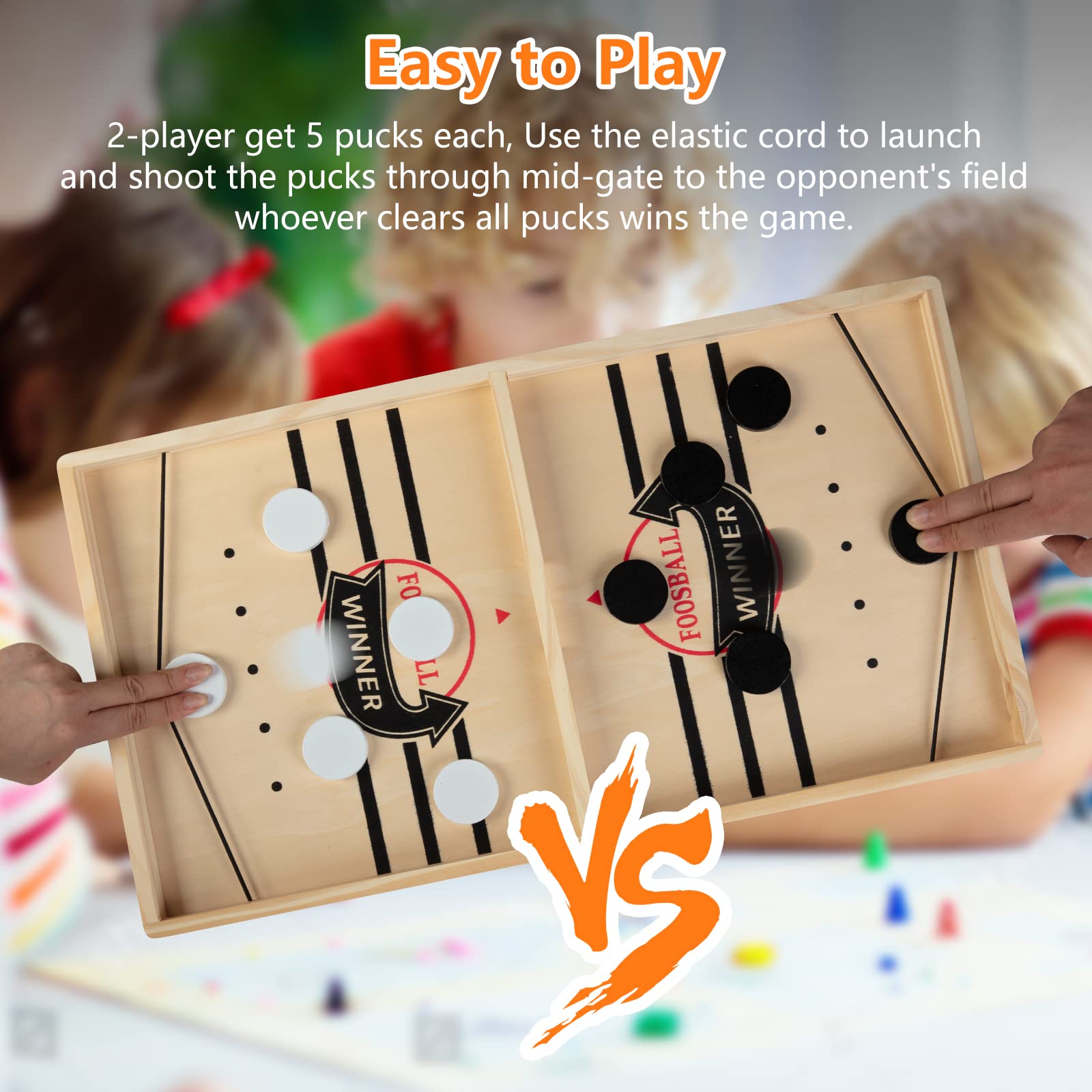 Kongwal Fast Sling Puck Game pucks in a set for quick, sporty matches.