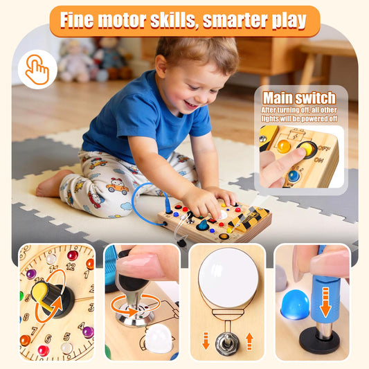 Konijiwa Busy Board toddler travel toy supports quiet, screen-free journeys