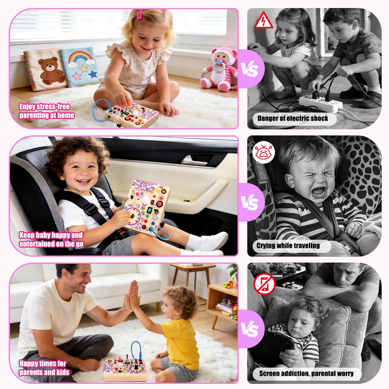 Konijiwa Unicorn Busy Board v2 makes a thoughtful toddler gift for early learning
