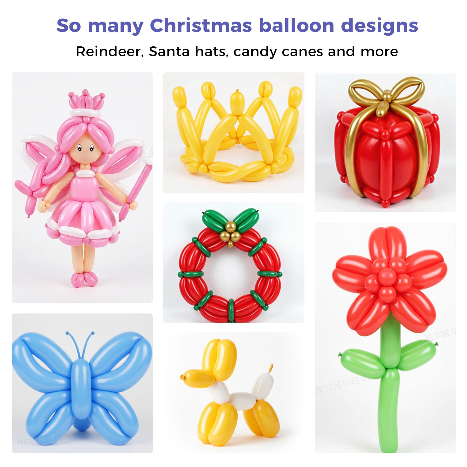 Koogel balloons used as ceiling fireworks and backdrop decorations at events