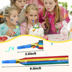 Koogel bright colors party blowers add instant excitement to any themed event