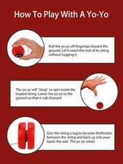 KooingTech Yoyo Red color wooden ball stands out and is easy to spot.