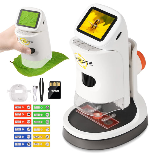 Koolpte Kids Microscope display 2.1-inch for clear viewing and learning