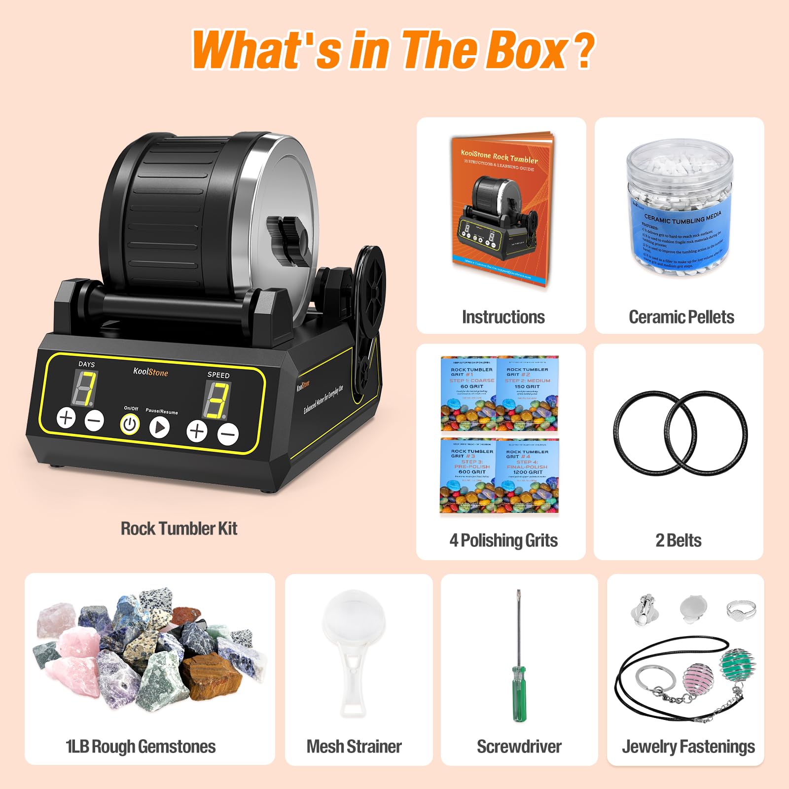 KoolStone C1 includes accessories kit for immediate projects