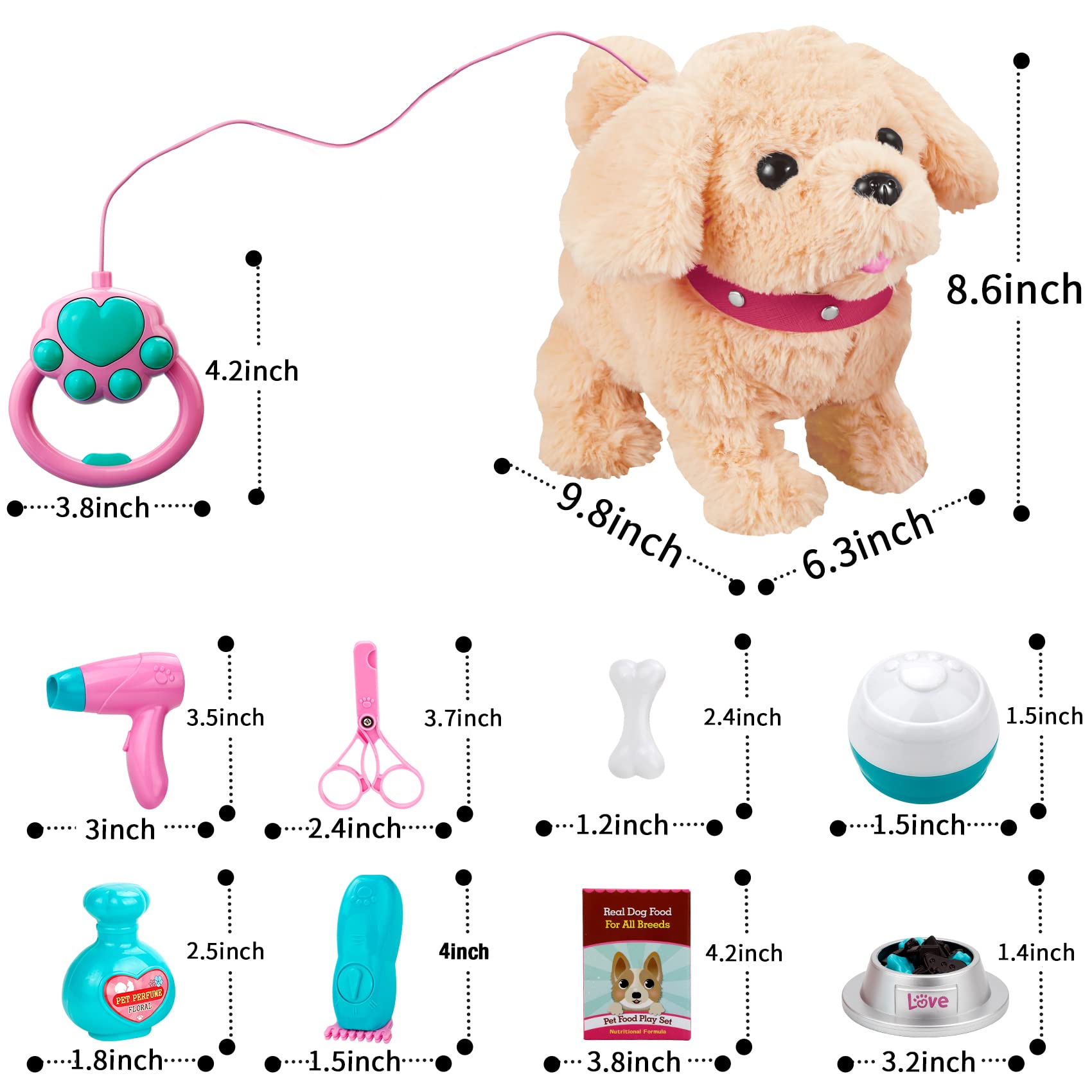 Koonie talking plush golden retriever remote-control operation for easy guidance.