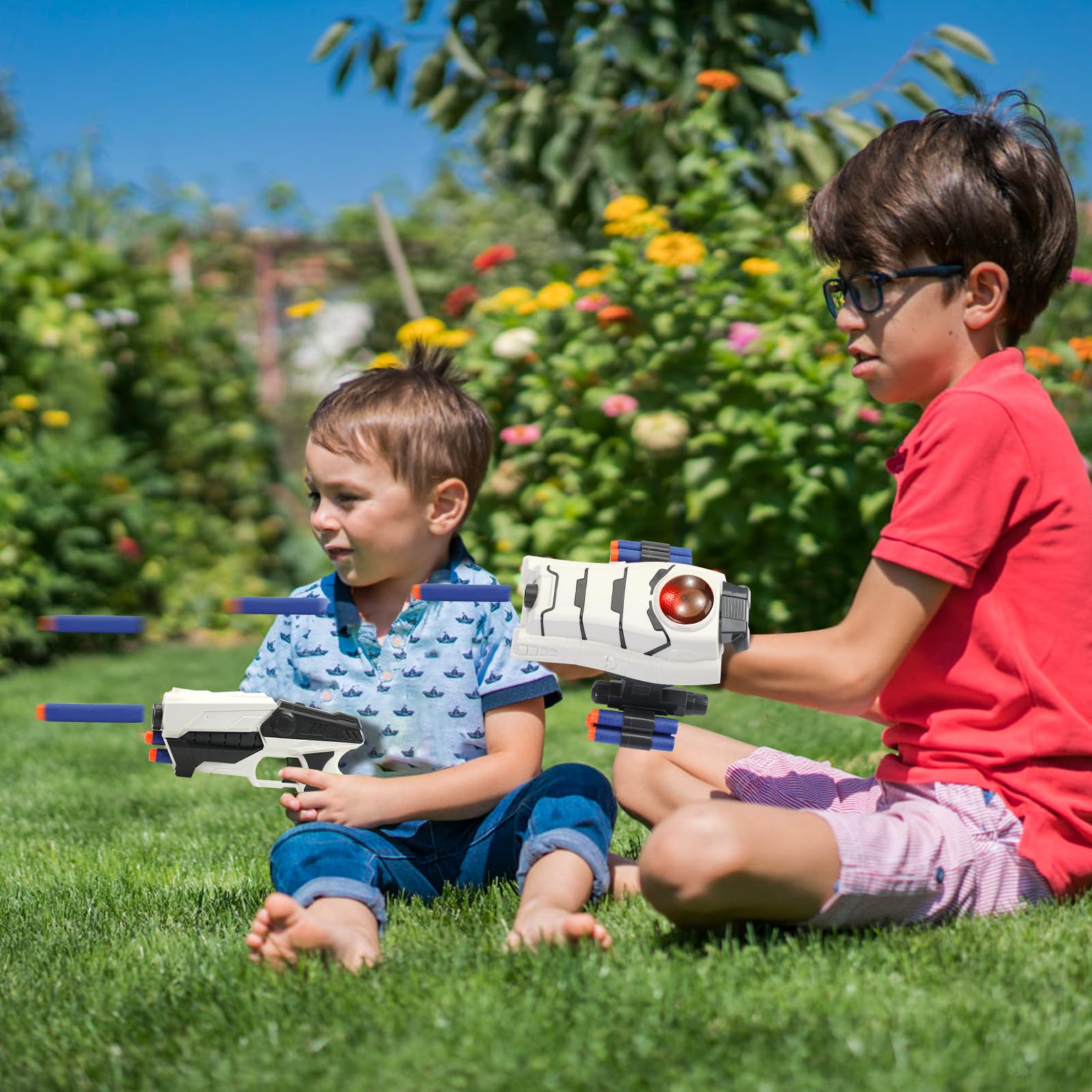 KooRare Star Wars blaster in action during kids' battle-play scenarios