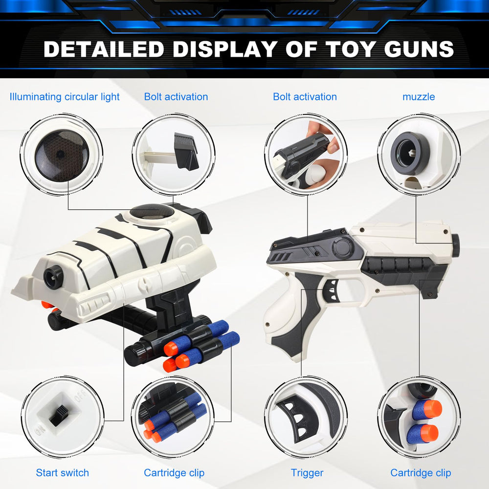 KooRare foam blaster darts set with 30 darts for indoor and outdoor use