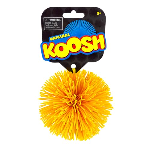 Koosh 3-inch orange ball with soft strands for tactile play