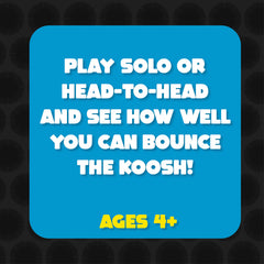 Close-up of Koosh paddles highlighting lightweight, bounce-friendly design