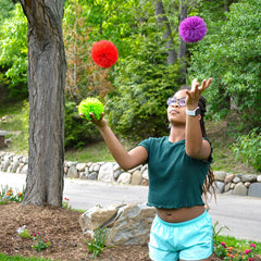Koosh Mondo Ball soft surface for safe indoor throwing and catching