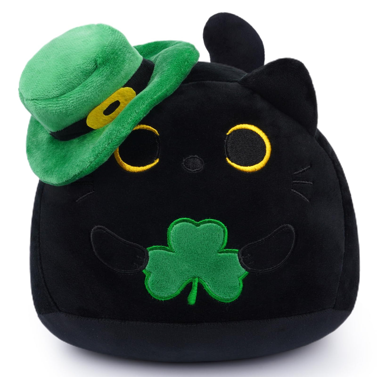 KOPHINYE Black Cat Plush 8inch—soft cuddle buddy for kids