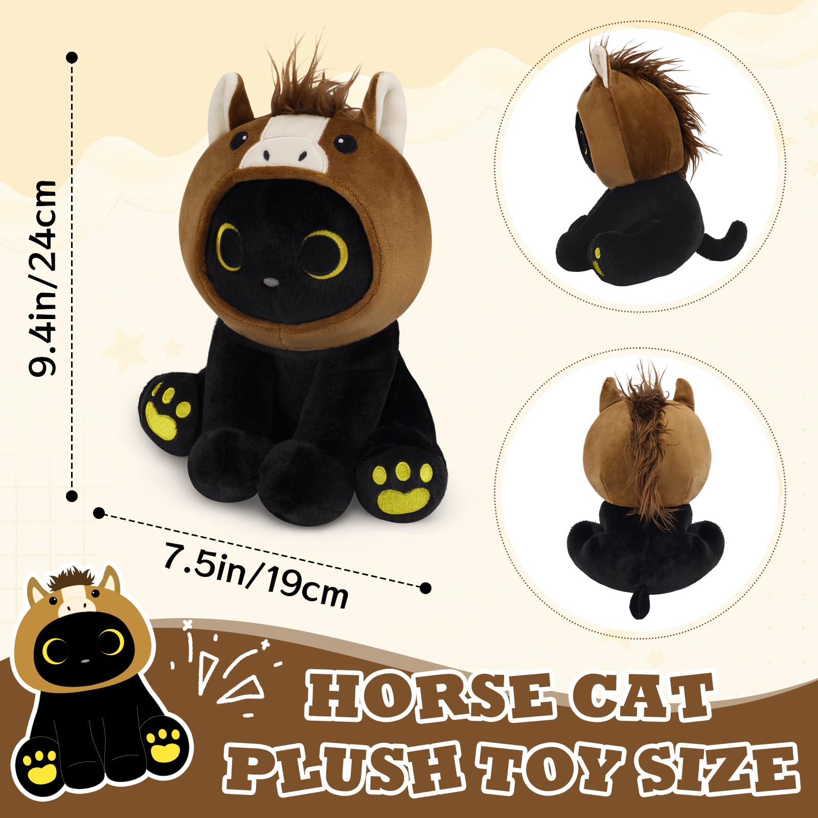 KOPHINYE gift for kids and horse lovers seeking comfort