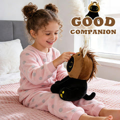KOPHINYE plush with removable horse hood for two-in-one fun