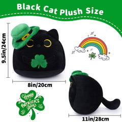 KOPHINYE St Patrick's hat cat plush—festive décor and comfort