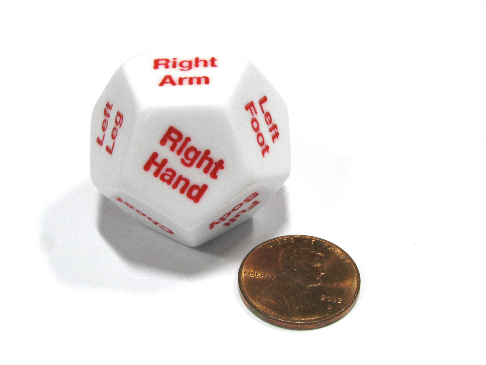 Koplow Games One D12 28mm critical location die for richer combat descriptions.