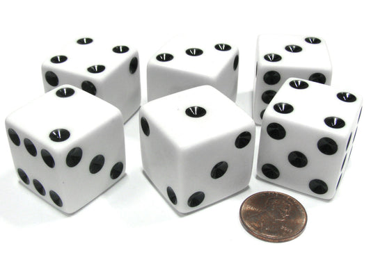 Koplow Games D6 dice with etched pips, ideal for quick reads in tabletop play.