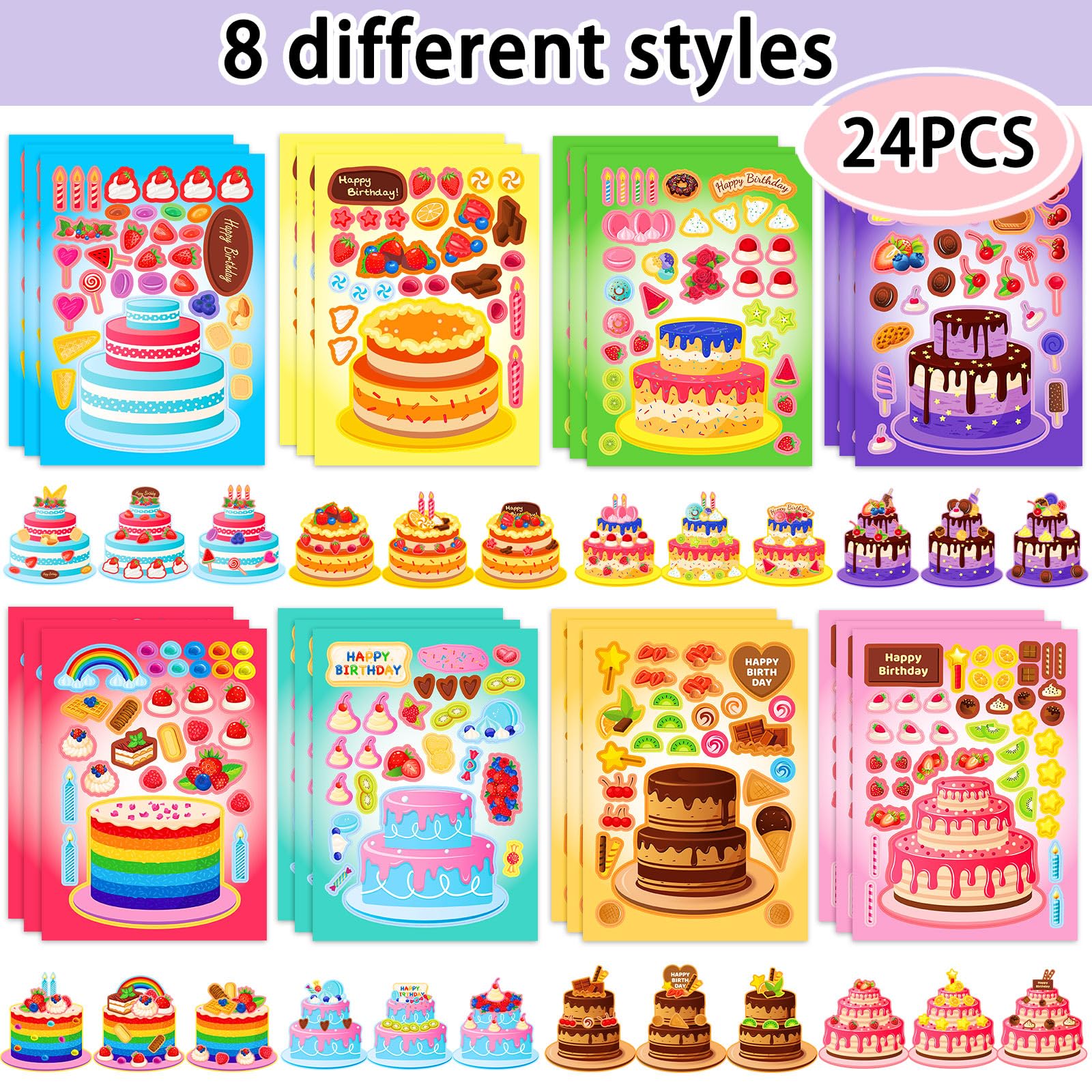 Kopokita face stickers for kids sheet 2 supports fun party activities