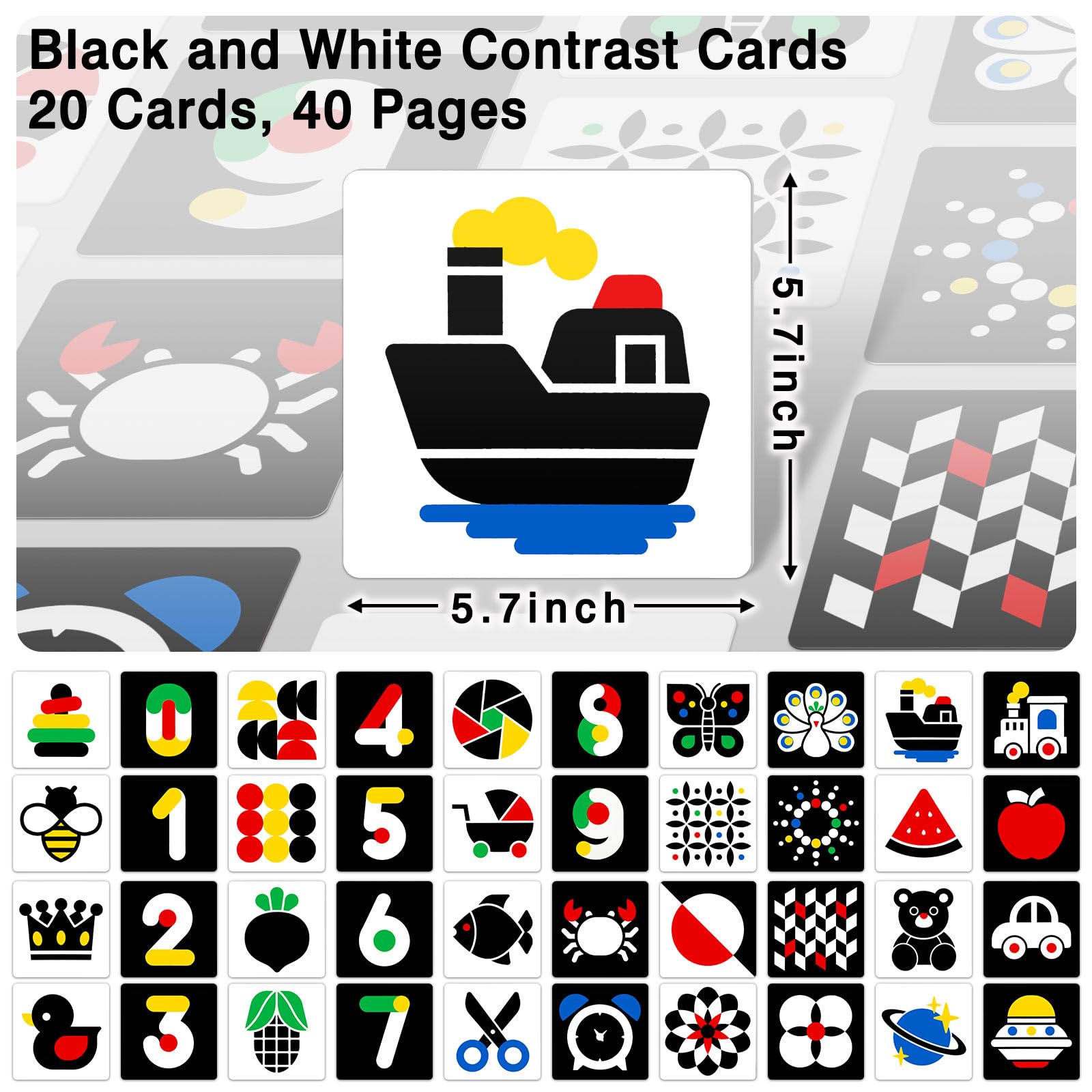 Kopokita double-sided cards offering 40 pages of varied patterns
