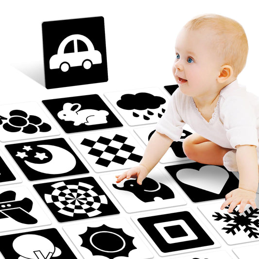 Kopokita high-contrast baby cards with animals boost early visual recognition.
