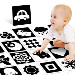 Kopokita high-contrast baby cards with animals boost early visual recognition.